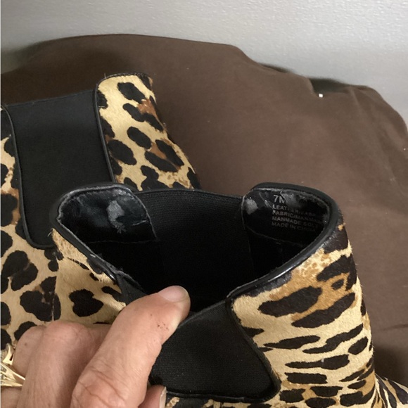 Gianni Bini Leopar Tall Ankle Boots - Picture 9 of 9